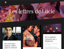 Tablet Screenshot of leslettresdelucie.fr